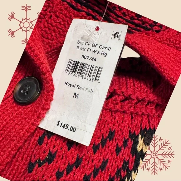 LL Bean Signature Cotton Fisherman Sweater Cardigan - Picture 8 of 10